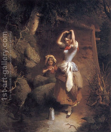 474x565 The Milkmaid William Edward Millner Reproduction 1st Art Gallery - Milk Maid Painting
