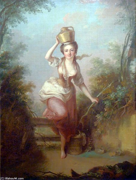 453x600 The Milkmaid By Jean Baptiste Huet (1745 1811, France) Gallant - Milk Maid Painting