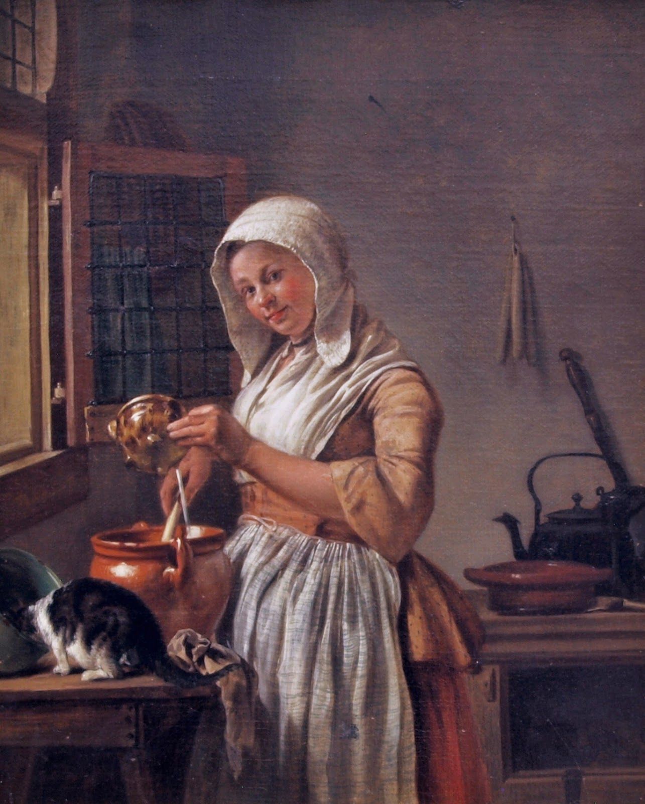 1285x1600 Wybrand Hendriks (Dutch Painter, 1744 1831) Milkmaid 1800 18th - Milk Maid Painting