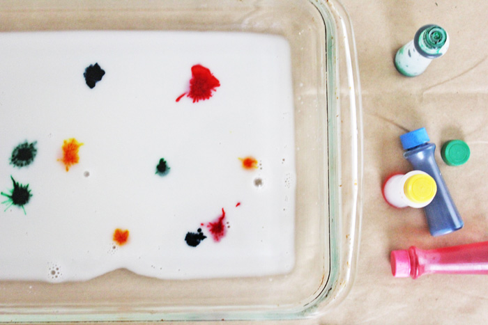 700x467 Science For Kids Magic Milk Painting - Milk Painting