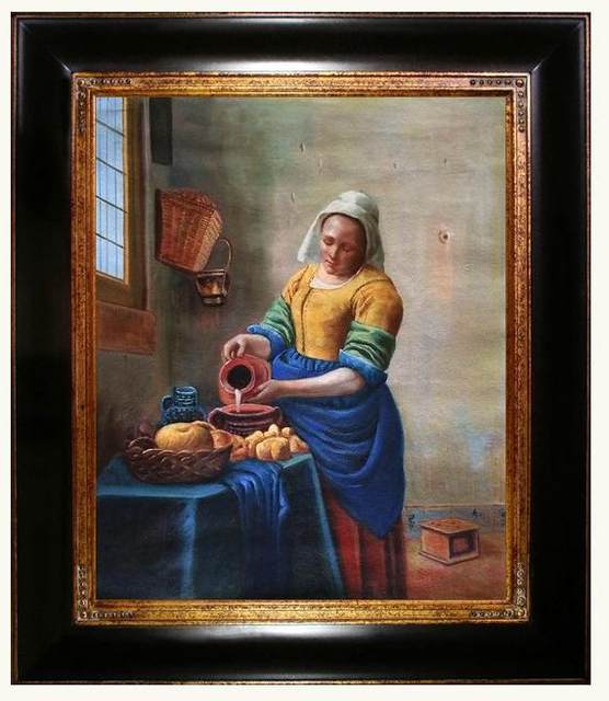 556x640 Online Shop High Quality Handpainted Classic Oil Painting - Milkmaid Painting