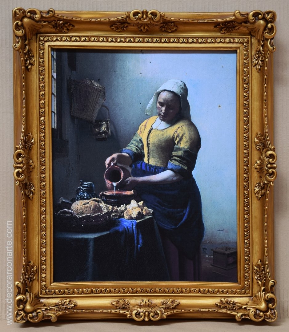 939x1080 Painting By Vermeer. The Milkmaid. 63x52cm - Milkmaid Painting