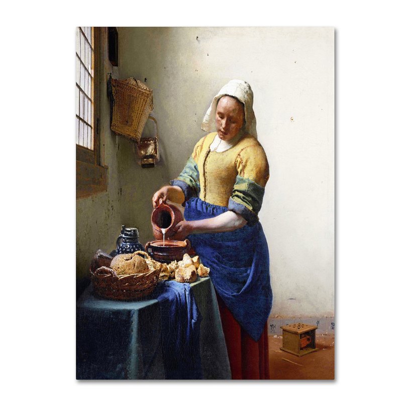 800x800 Trademark Art - Milkmaid Painting