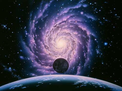 500x375 Milky Way Galaxy - Milky Way Galaxy Painting