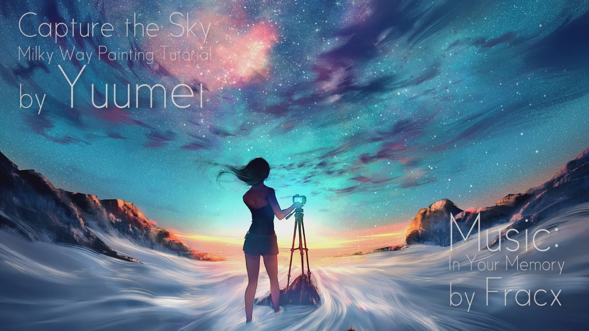 1920x1080 Milky Way Painting Tutorial [Photoshop And Sai] - Milky Way Painting