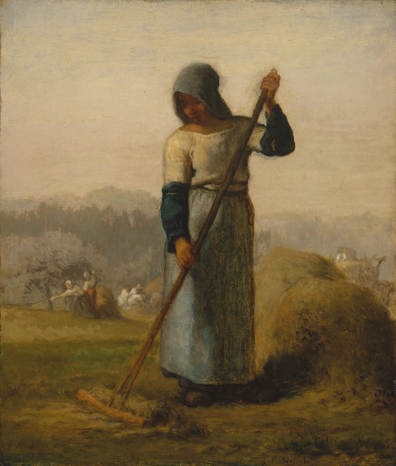 1277x1500 Woman With A Rake Jean Millet 38.75 Work Of Art - Millet Painting