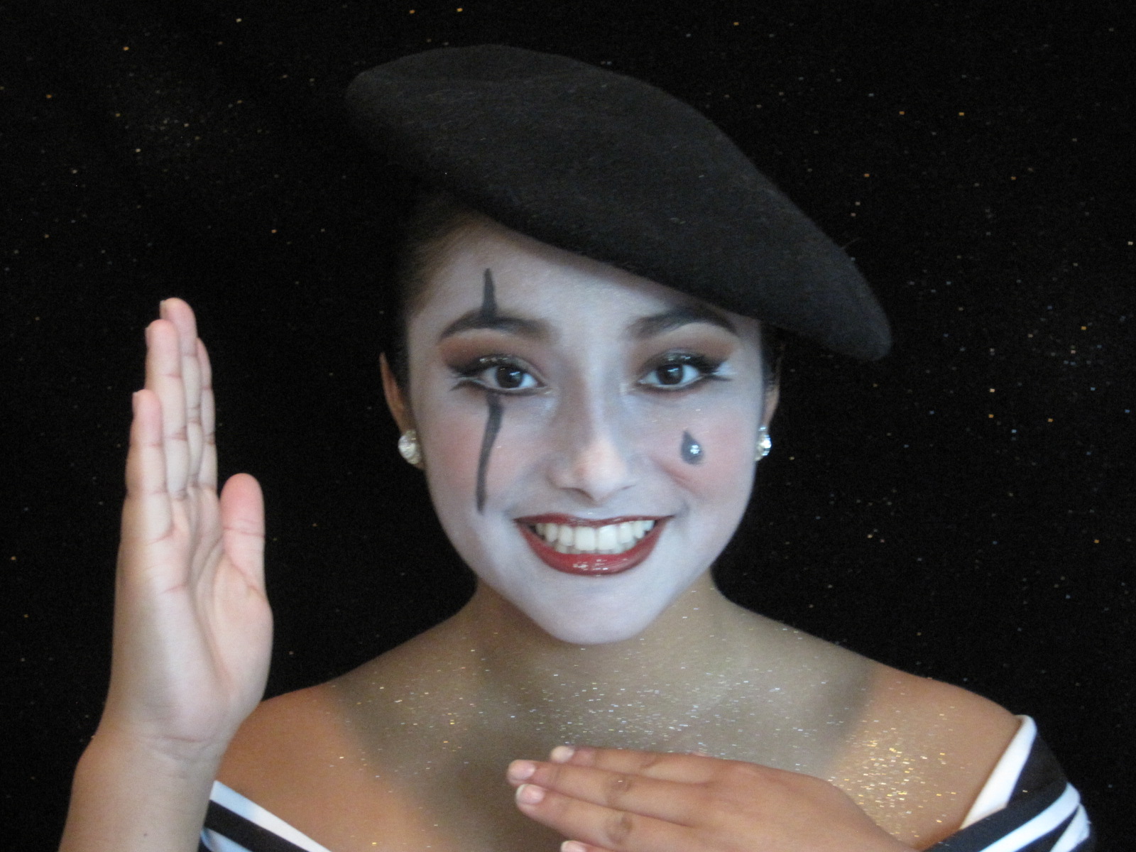 1600x1200 Mime And Harlequin Makeup - Mime Painting