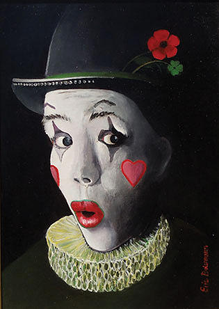315x444 My Mime Painting By Eric Bolsmann - Mime Painting