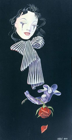 248x480 Paintings By Lubov - Mime Painting