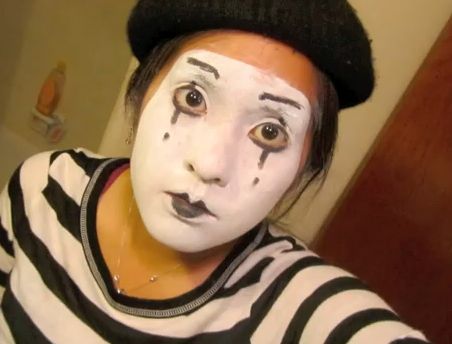 452x344 How To Make Mime Makeup Mime Makeup - Mime Painting