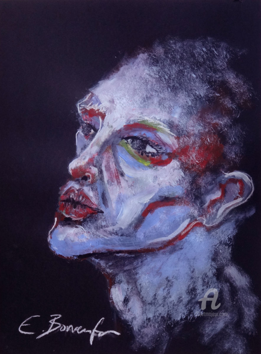 884x1200 Le Mime (Estelle Bonenfan) - Mime Painting