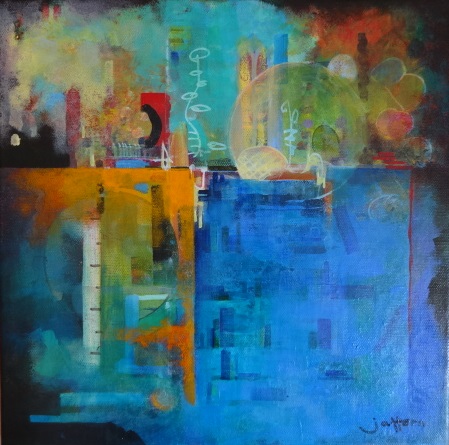 449x445 The Ephemera Of Mindfulness Jules Horn - Mindfulness Painting