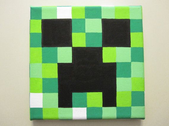 Minecraft Canvas Painting At Explore Collection Of Minecraft Canvas Painting