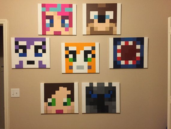 570x428 Minecraft Painting - Minecraft Canvas Painting