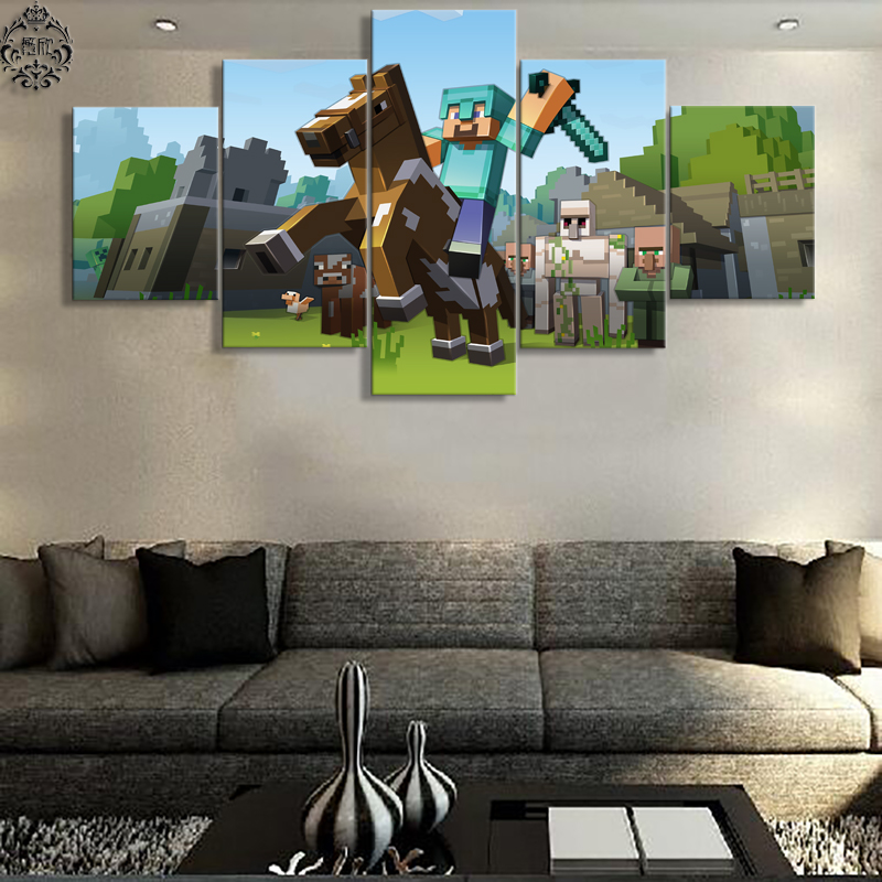 Minecraft Canvas Painting At Paintingvalley Com Explore
