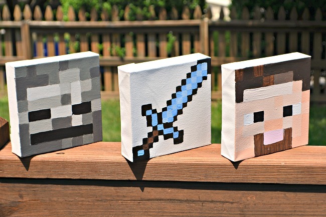650x433 Quick Minecraft Canvas Art - Minecraft Canvas Painting