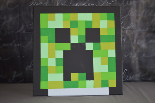 Minecraft Creeper Painting at PaintingValley.com | Explore collection
