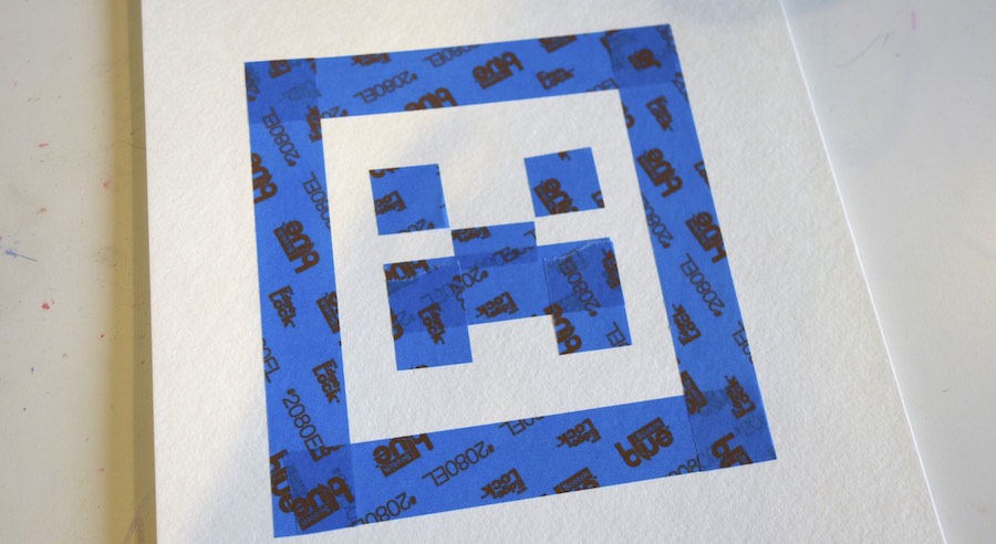 900x492 Pixelated Painting A Watercolor Minecraft Creeper The St{Art - Minecraft Creeper Painting