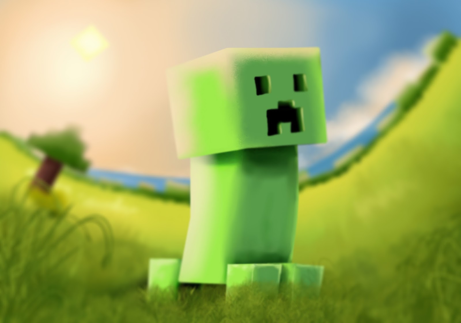 1600x1124 The Official Blog For Arrow Valley! The Creeper From Minecraft - Minecraft Creeper Painting