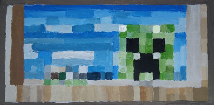 Minecraft Creeper Painting at PaintingValley.com | Explore collection ...