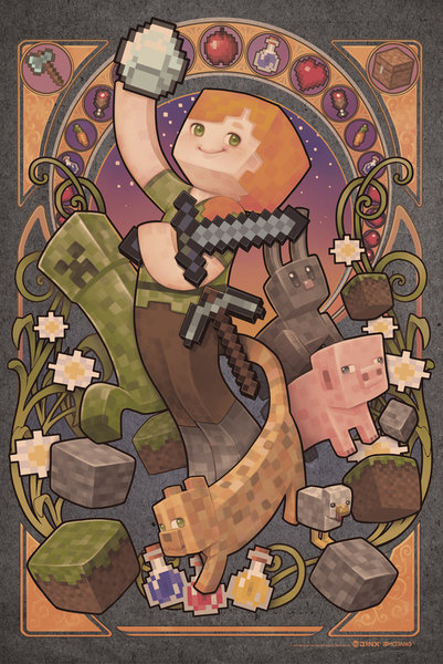 401x600 Minecraft - Minecraft Painting Poster