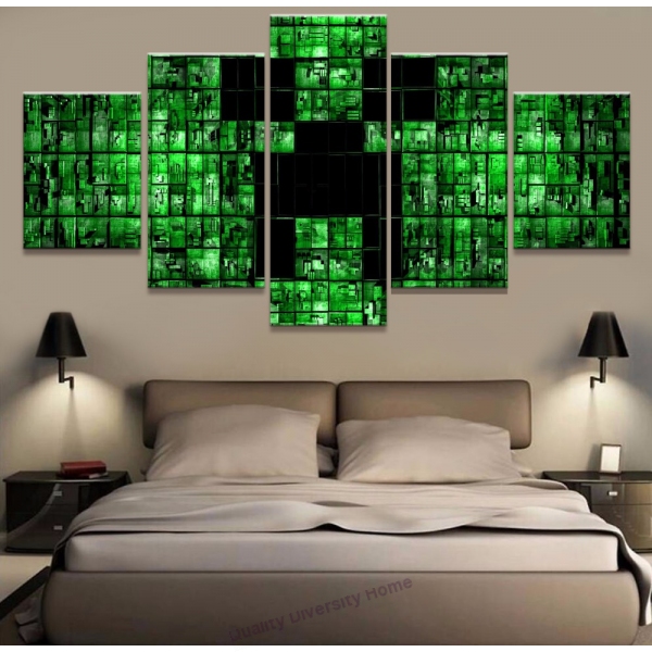 600x600 Modern Canvas Painting Hd Printed Wall Art Abstract Pictures 5 - Minecraft Painting Poster
