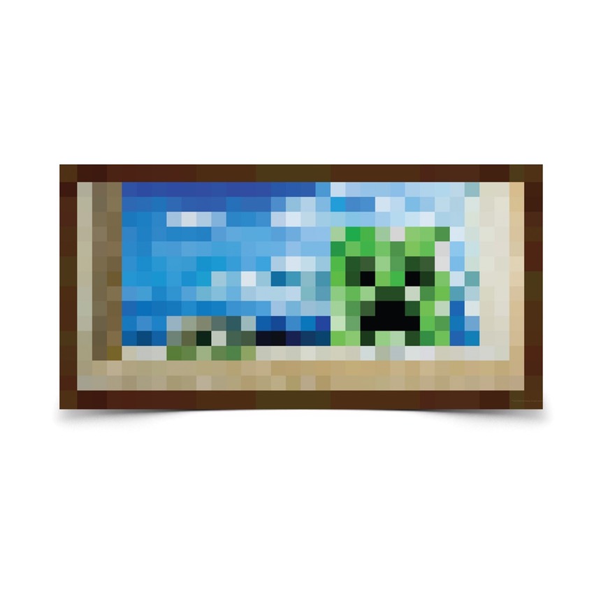 860x860 Beautiful Minecraft Painting Poster 6 Posters Tattyfraney - Minecraft Painting Poster