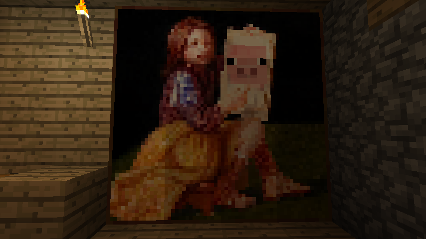 854x480 Pig Paint By Edlunnd - Minecraft Pig Painting