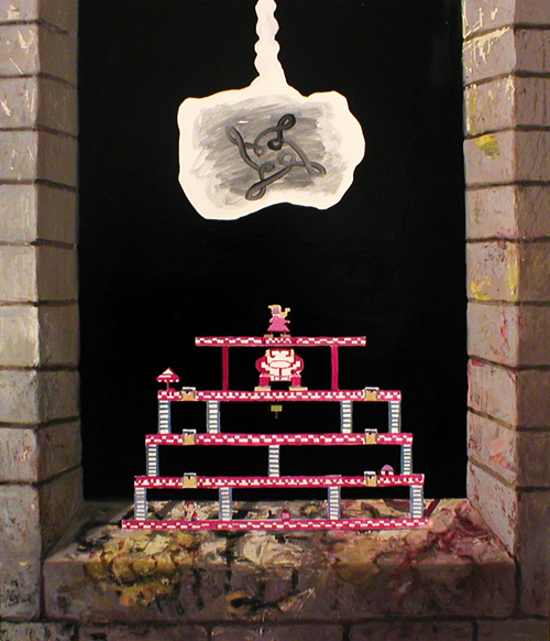 500x582 The Paintings From Minecraft Were First Real Paintings. - Minecraft Pig Painting