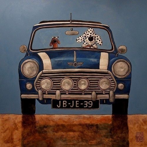 500x500 Mini Cooper - Mini Cooper Painting