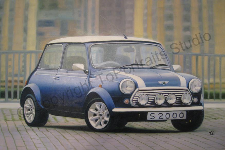 875x586 Mini Cooper S 2000, The Italian Job - Mini Cooper Painting