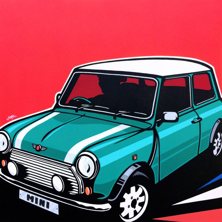 770x770 Saatchi Art Mini Cooper Painting By James Lee - Mini Cooper Painting