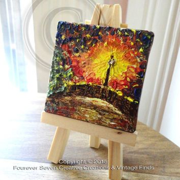 354x354 Mini Oil Painting Abstract Painting Original Oil Painting Small - Mini Oil Painting