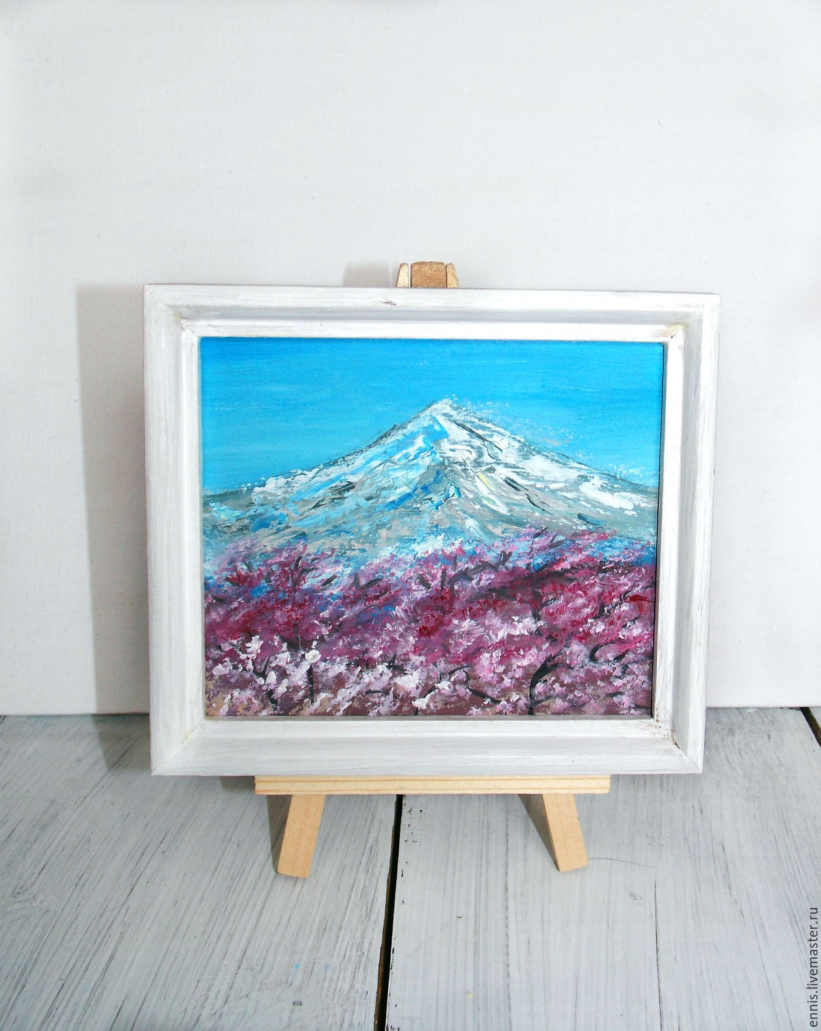 1195x1500 Mini Oil Painting Mount Fuji Shop Online On Livemaster - Mini Oil Painting