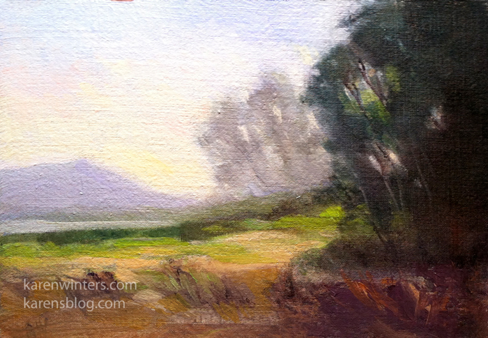 700x485 California Miniature Landscape Paintings, Still Life And And Plein - Mini Oil Painting