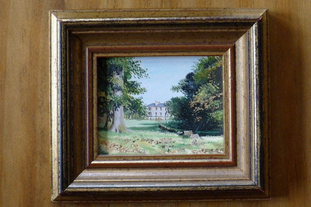1024x683 Miniature Oil Painting Of The Hirsel, Coldstream In Lanark - Miniature Oil Painting