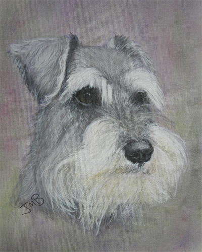 Miniature Schnauzer Painting At Paintingvalley.com 