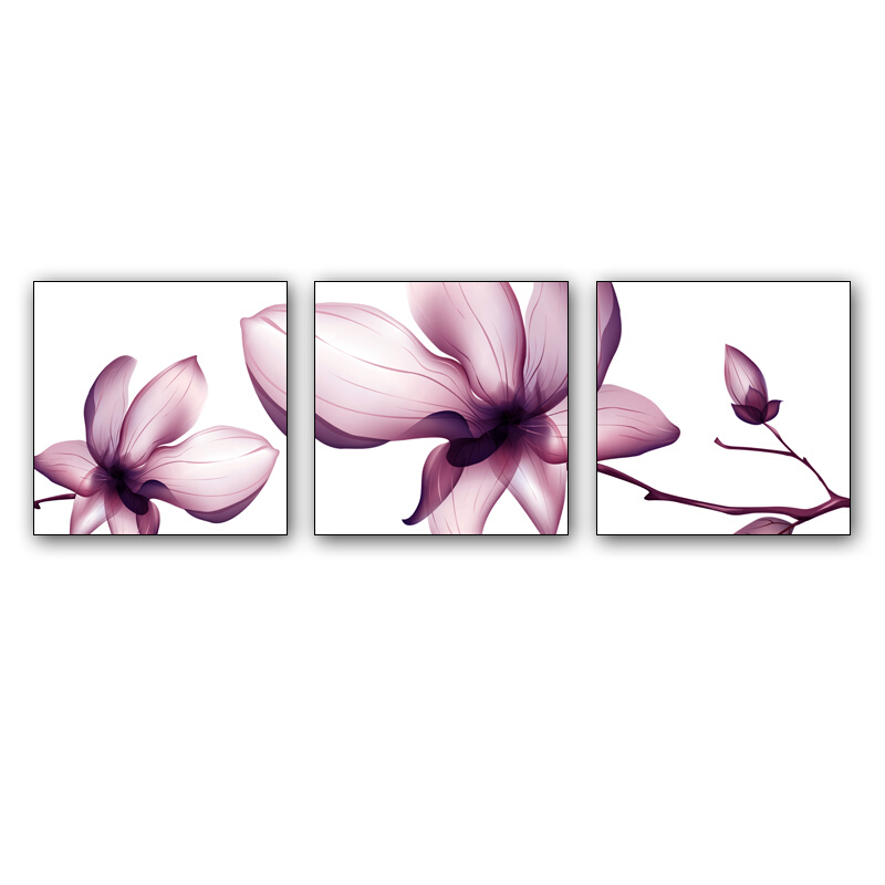 800x800 Thin New Chinese Style Living Room With Frame Painting Modern - Minimalist Flower Painting