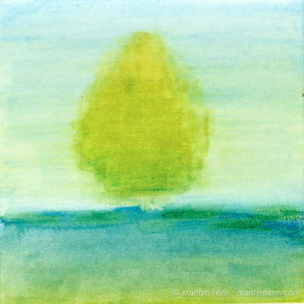 600x600 Minimalist Landscape Mini Abstract Landscape Painting - Minimalist Landscape Painting