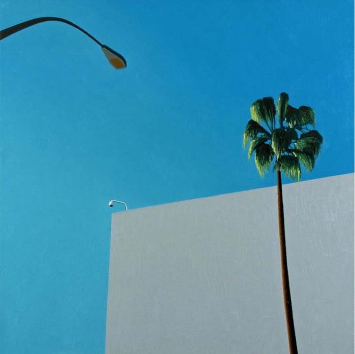 721x719 Vibrant Paintings Of Minimalist Scenes Throughout Los Angeles - Minimalist Oil Painting