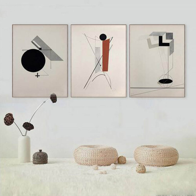 640x640 Nordic Art Abstract Canvas Poster Minimalist Painting Wall Picture - Minimalist Painting