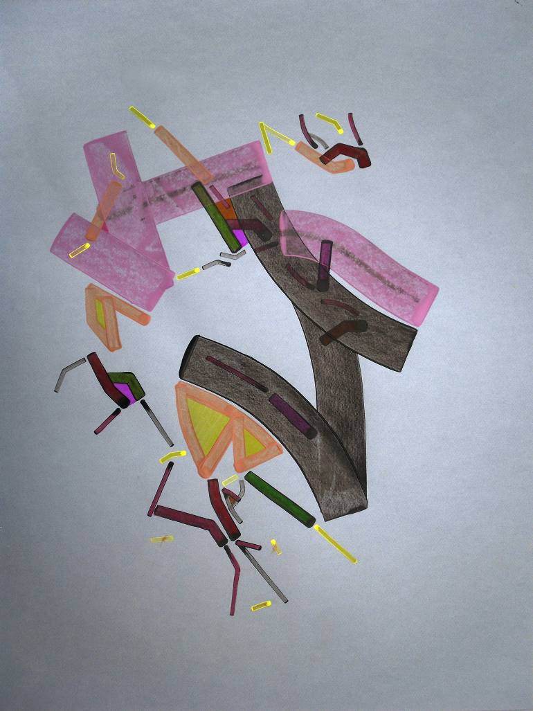 770x1027 Saatchi Art Abstract Minimalist Painting On Paper Globuul 6 - Minimalist Painting