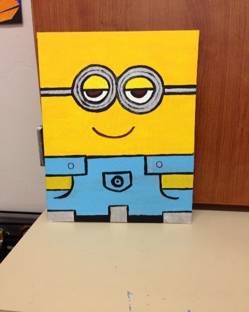 512x640 Minion Canvas Painting - Minion Painting