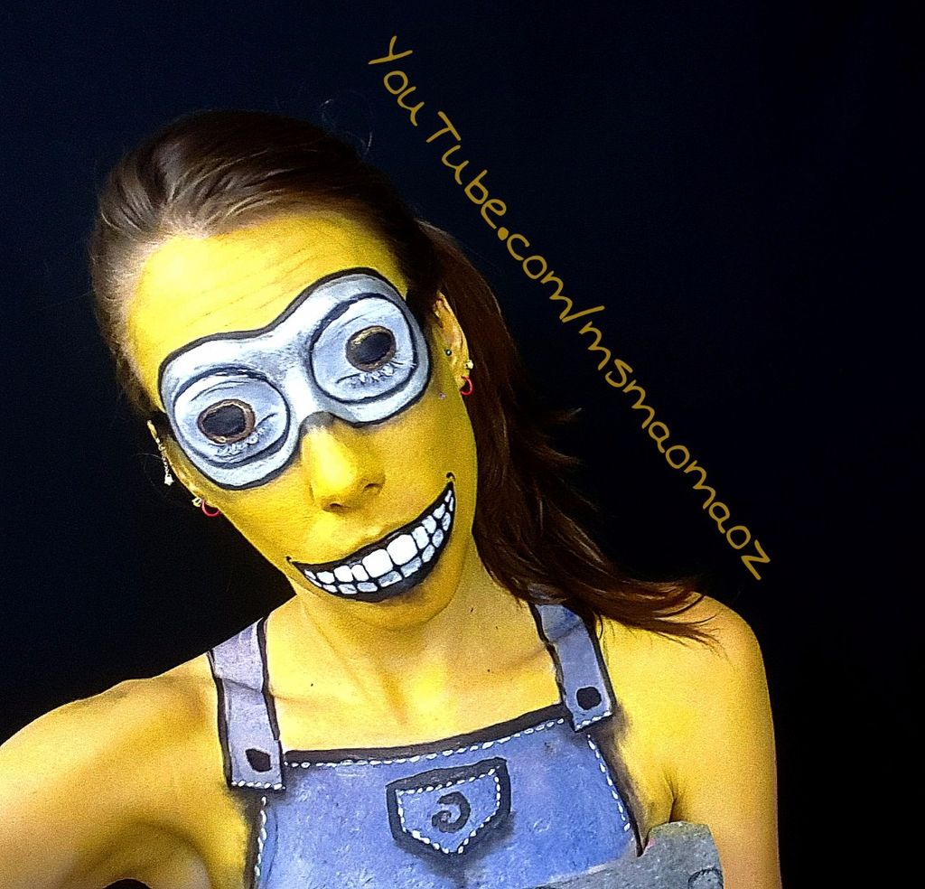 1024x984 Minion Face Paint 6 Steps - Minion Painting