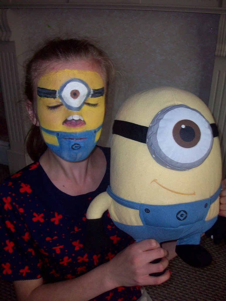 774x1032 Minion Face Painting By Yellowricrac - Minion Painting
