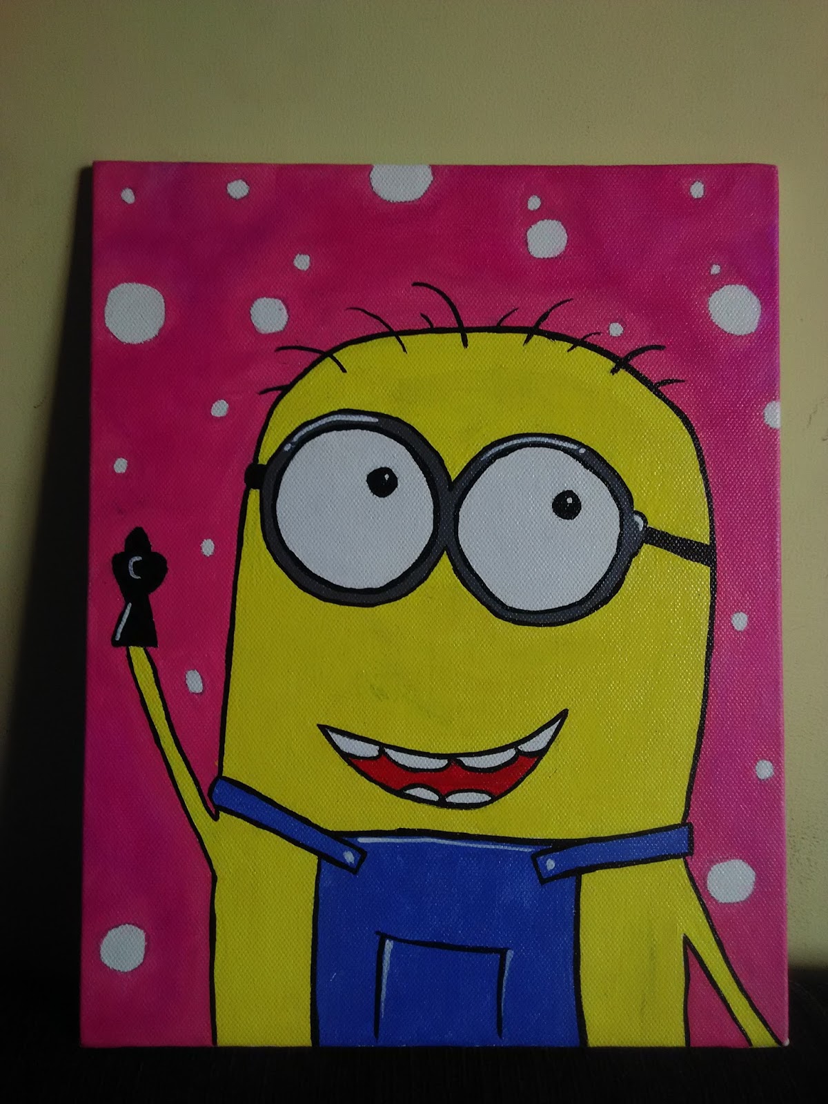 1200x1600 Minion Painting Blue And Pink - Minion Painting
