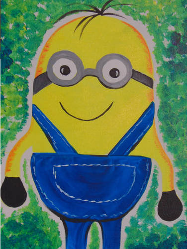 376x500 Kids Gallery - Minion Painting On Canvas