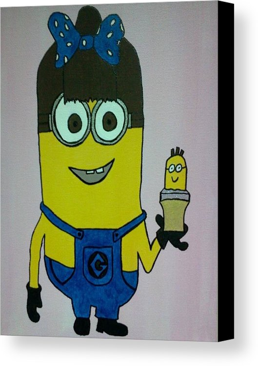 529x750 Minion Canvas Print Canvas Art By Lisa Collinsworth - Minion Painting On Canvas