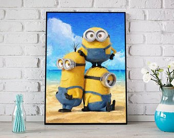 340x270 Minion Painting Etsy - Minion Painting On Canvas