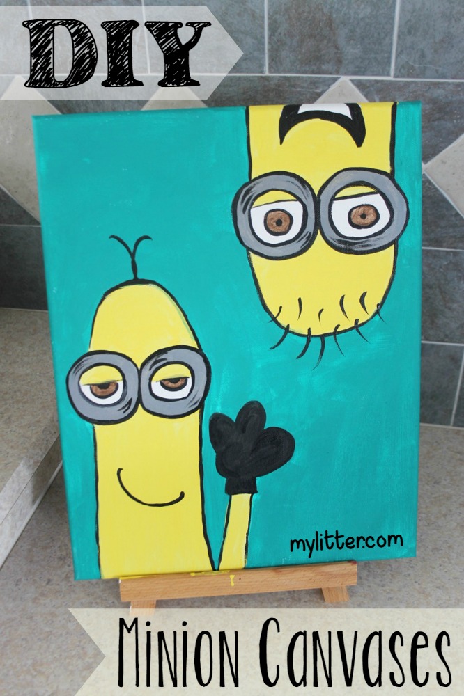 666x1000 Diy Minions Canvas Painting - Minion Painting On Canvas